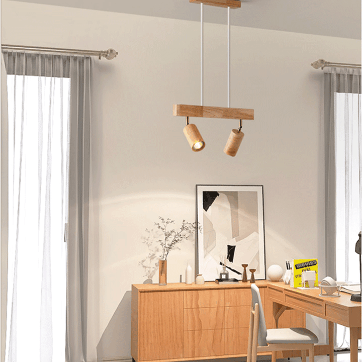 Spot de plafond orientable en bois EcoLux