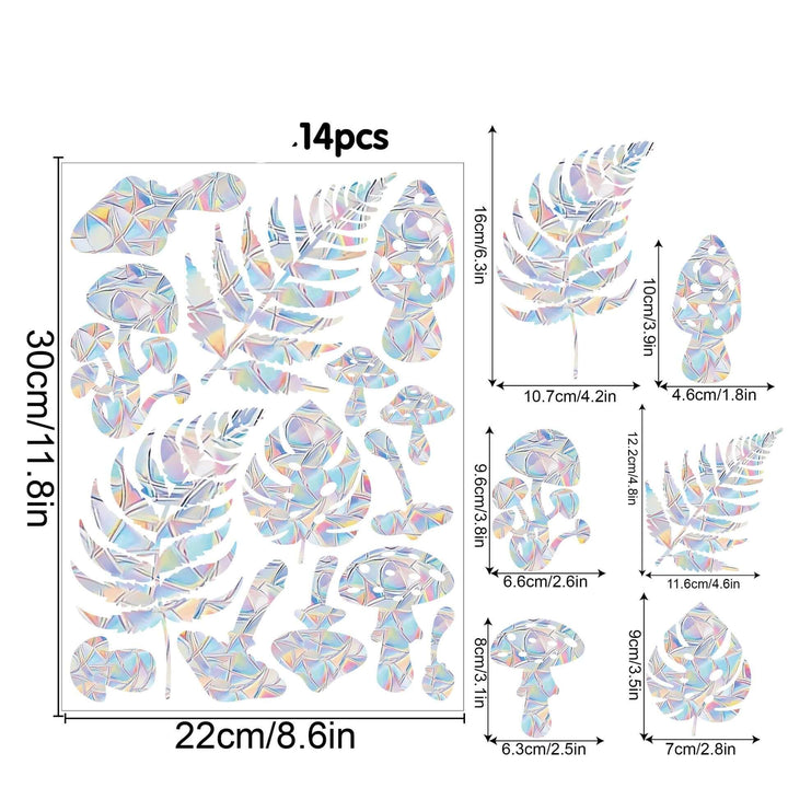 Décoration de fenêtre arc-en-ciel - autocollante, colorée, décorative