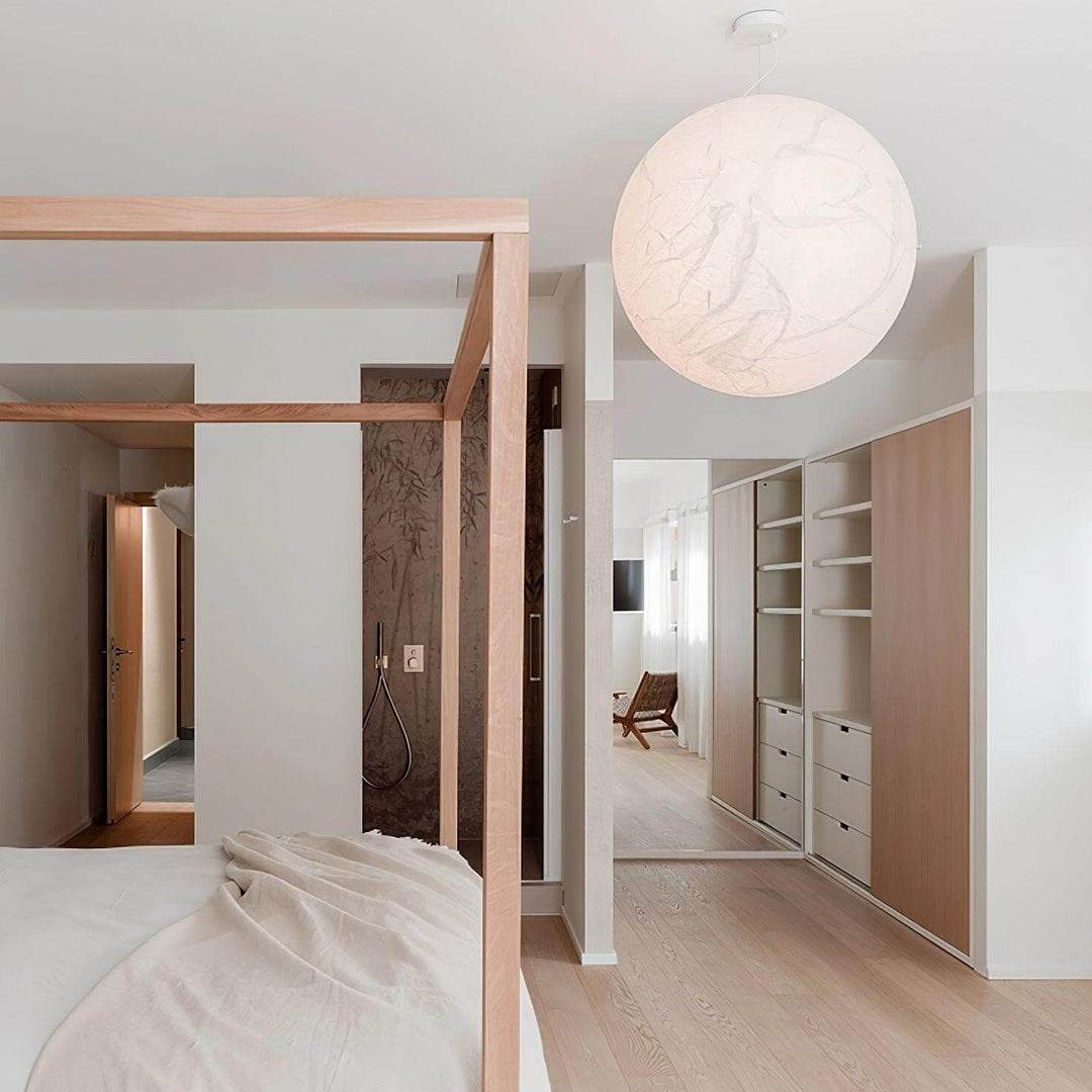 Suspension en soie Moon - design moderne