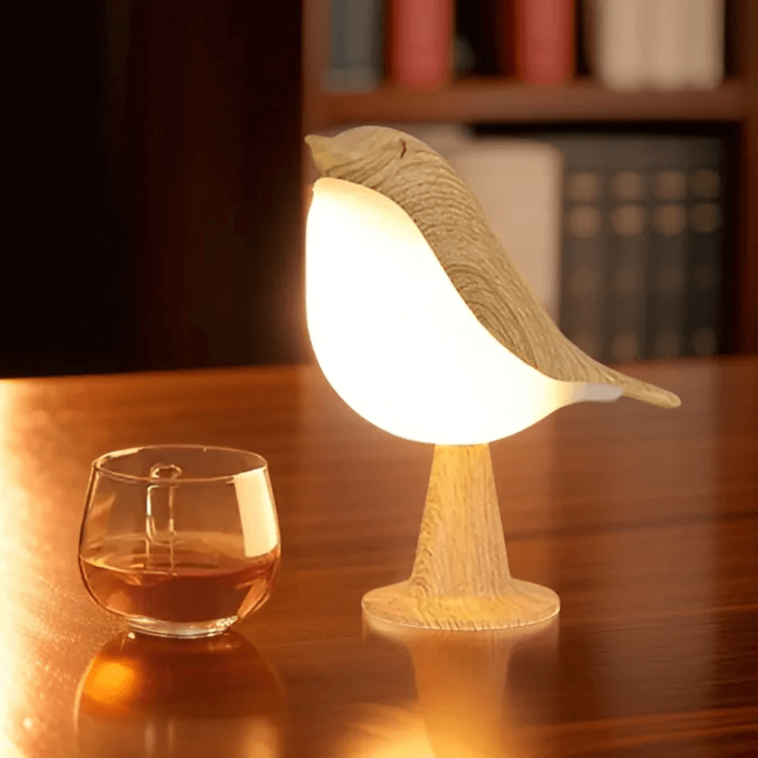 Lampe LED oiseau tactile et aromathérapie