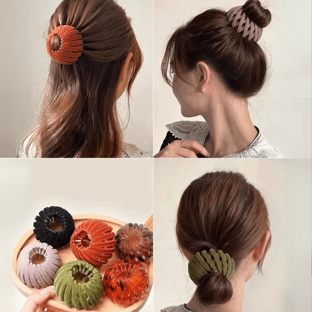 3er Set Vogelnest Haarspangen für Damen