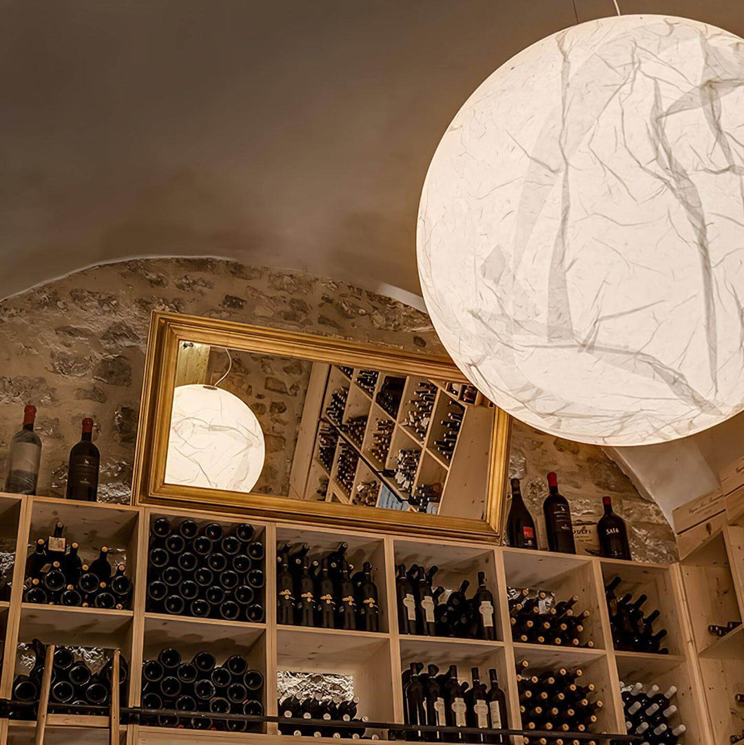 Suspension en soie Moon - design moderne