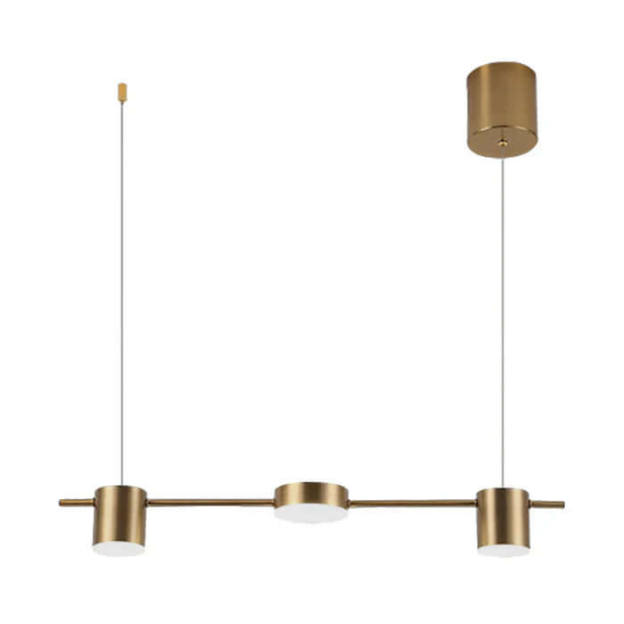 Suspension LED moderne en aluminium au design tambour