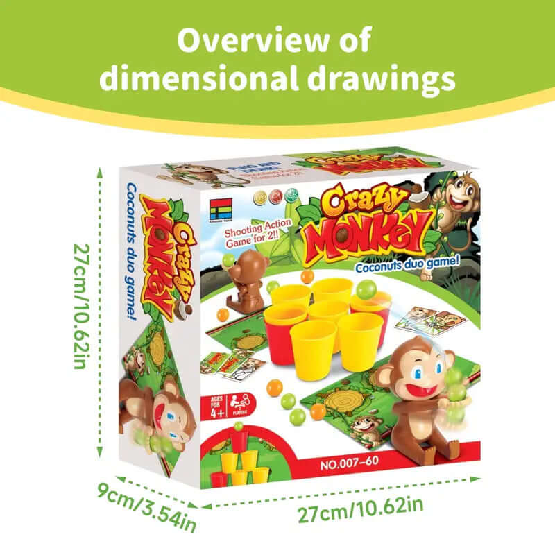 Jeu de tir à deux joueurs - Jeu de société d'action Monkey