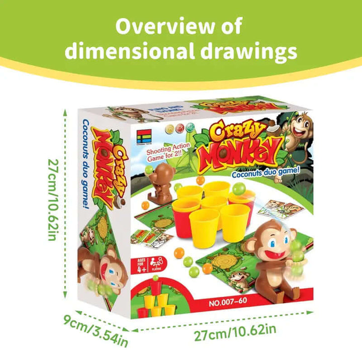 Jeu de tir à deux joueurs - Jeu de société d'action Monkey