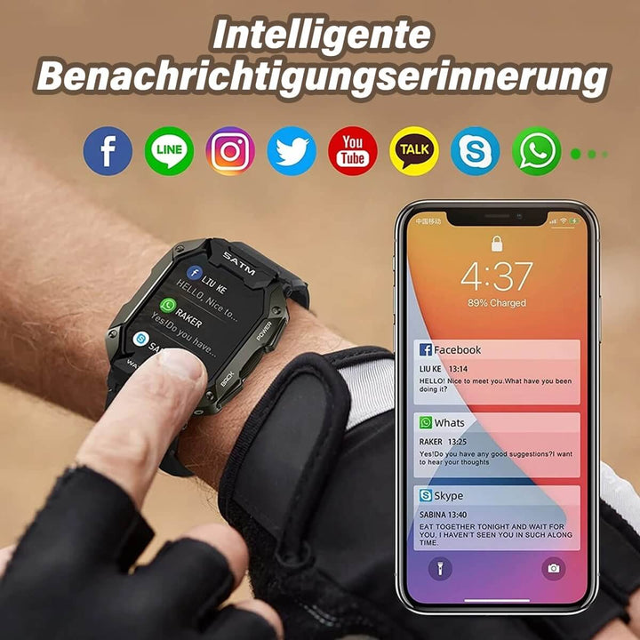Montre connectée robuste avec écran AMOLED