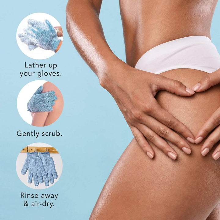 2x Peelinghandschuhe - Für samtweiche Haut