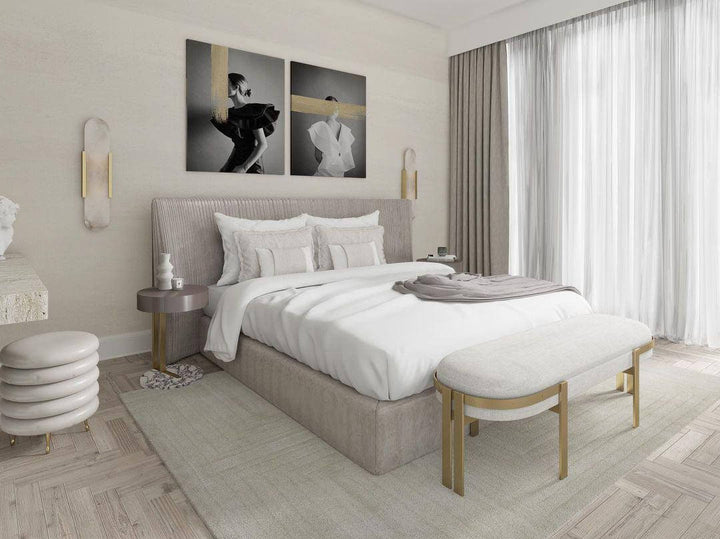 Langgestreckte Alabaster-Wandleuchte