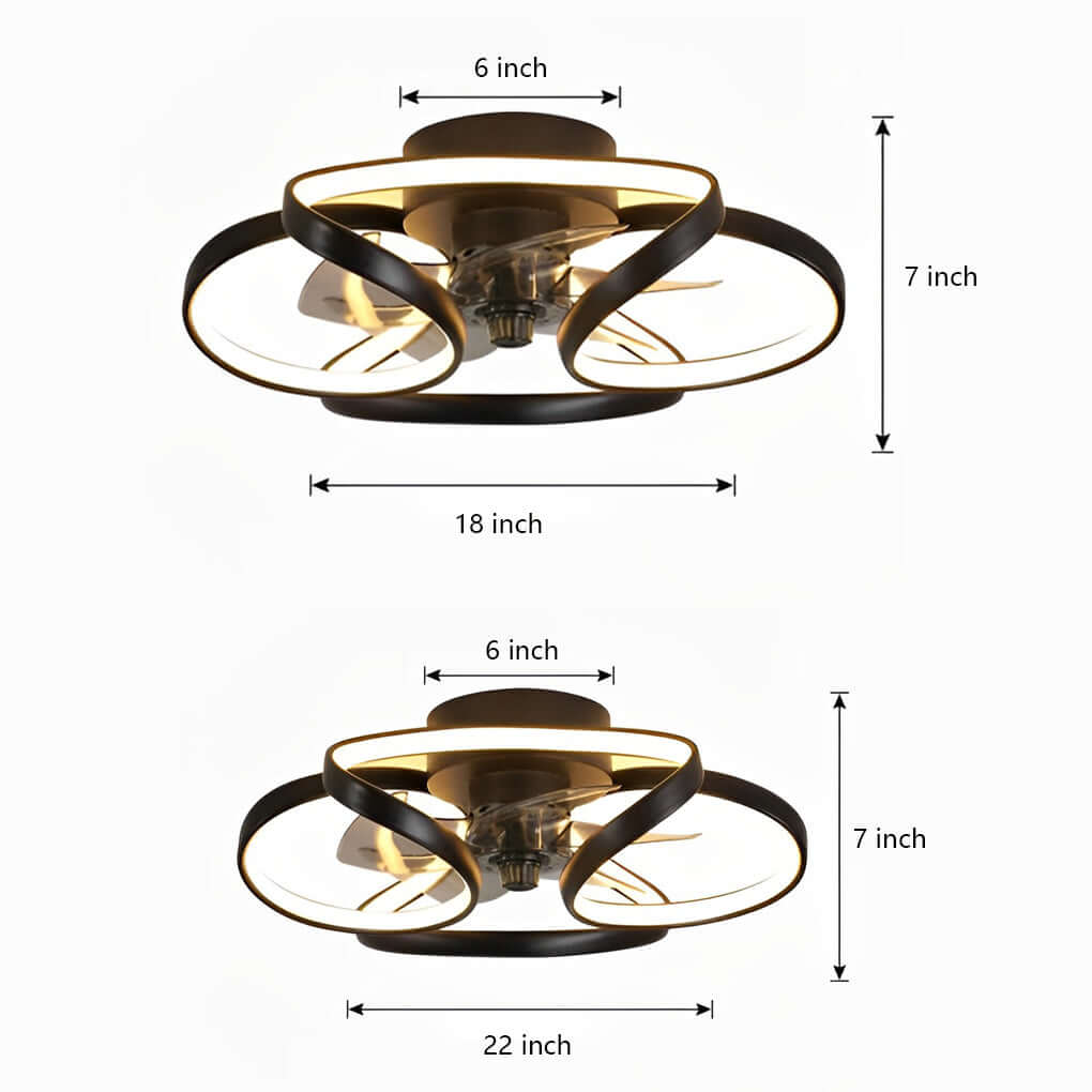 Moderne LED Deckenventilator