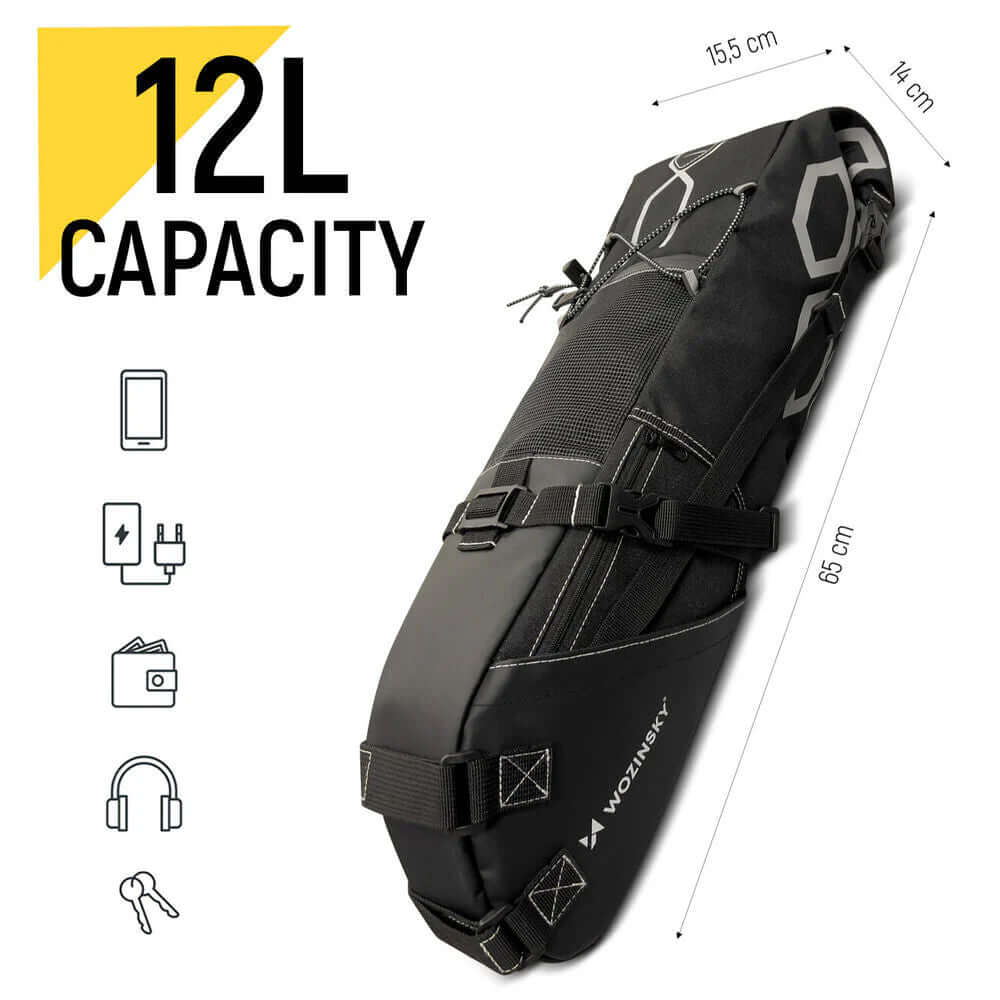 Große Wasserdichte Fahrradtasche - Viel Stauraum