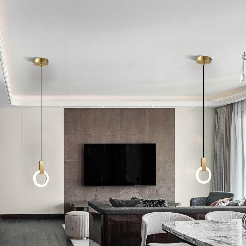 Moderne LED Ring Pendelleuchte