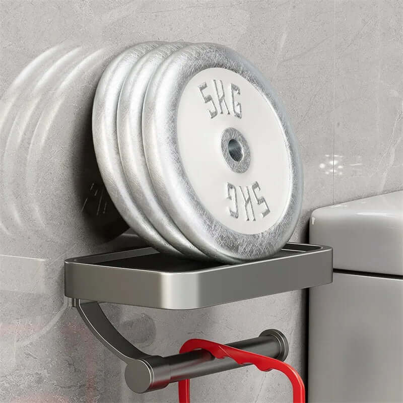 Edelstahl Toilettenpapierhalter mit Ablage