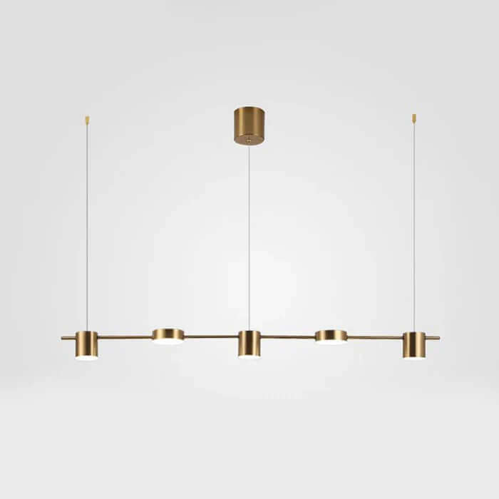Suspension LED moderne en aluminium au design tambour