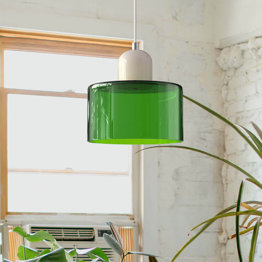 Bauhaus Glaspendelleuchte Modern