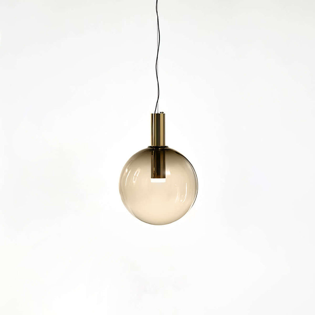 Suspension élégante en verre et métal