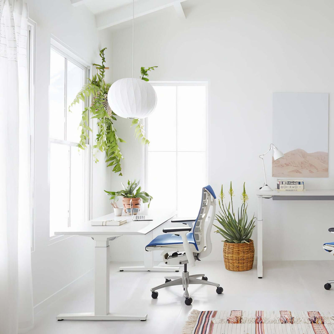 Lampe suspendue moderne blanche - soie et acier