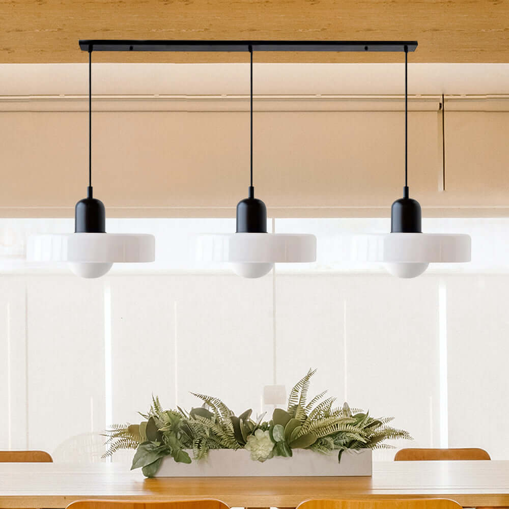 3-köpfige Bauhaus Pendelleuchte