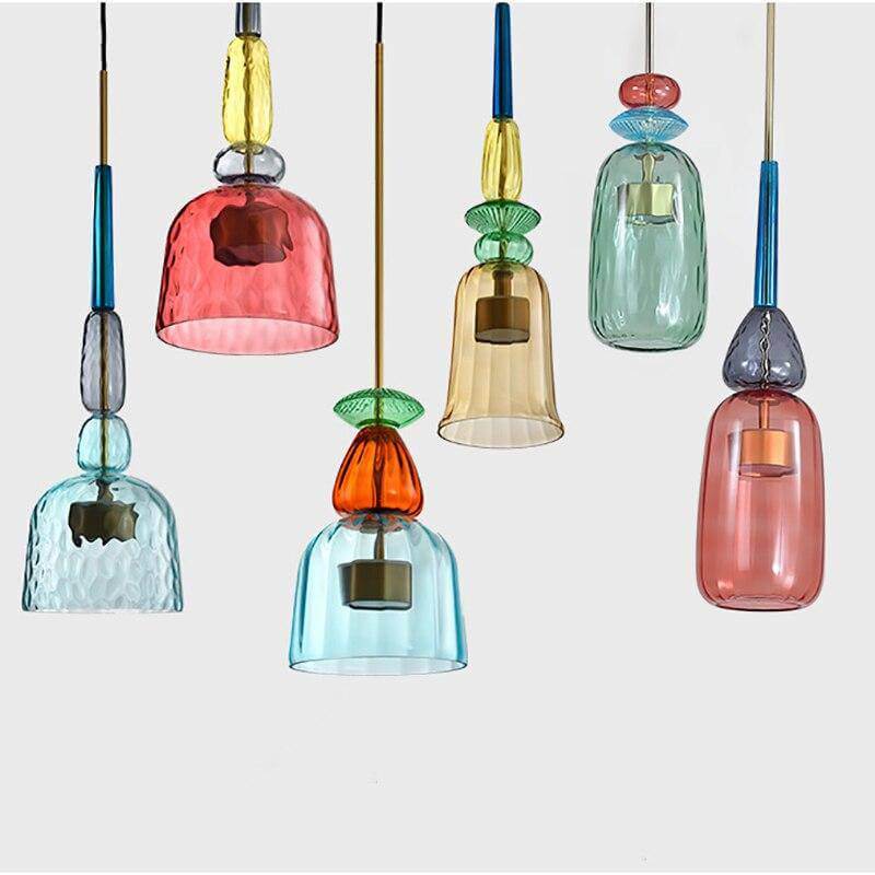 Lampe suspendue colorée moderne - Sofia