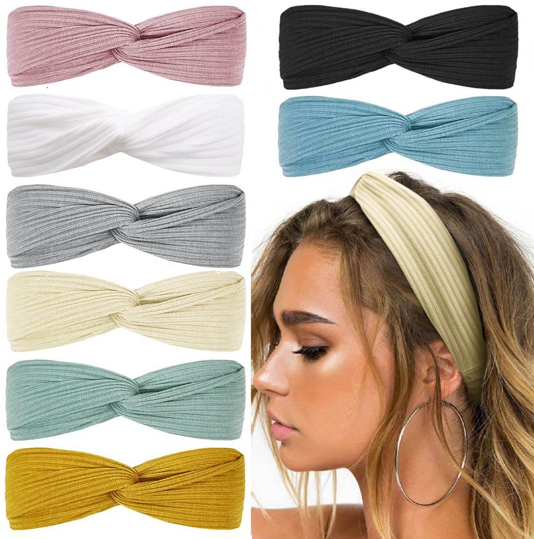 Boho Twist Haarband: Elastisch & Trendig