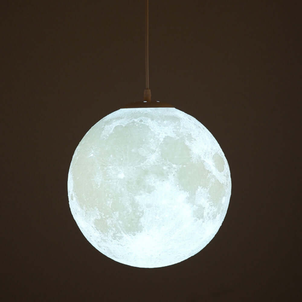 3D Mond Pendelleuchte - dimmbar