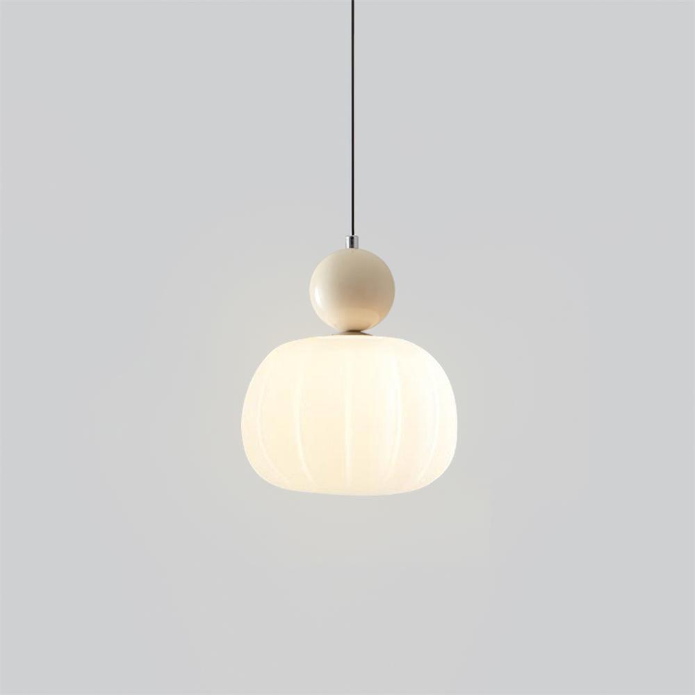 Elegante Kürbis Pendelleuchte, 14cm