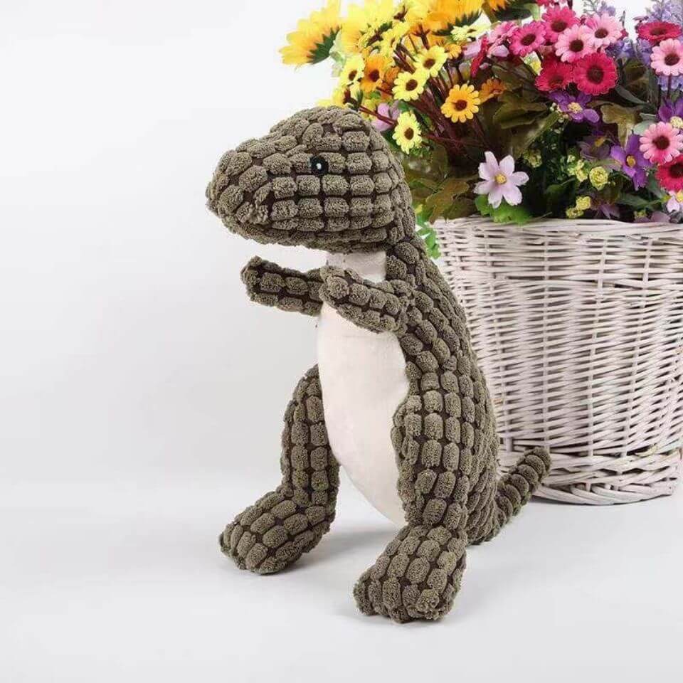 Peluche dinosaure pour chiens et chats