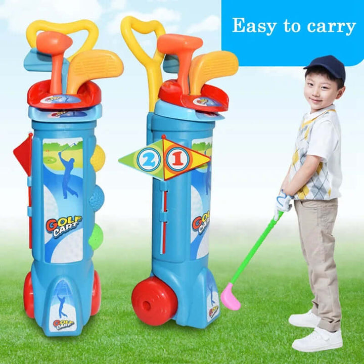 Kinder Golf Set Übung Schläger Bälle Loch Set