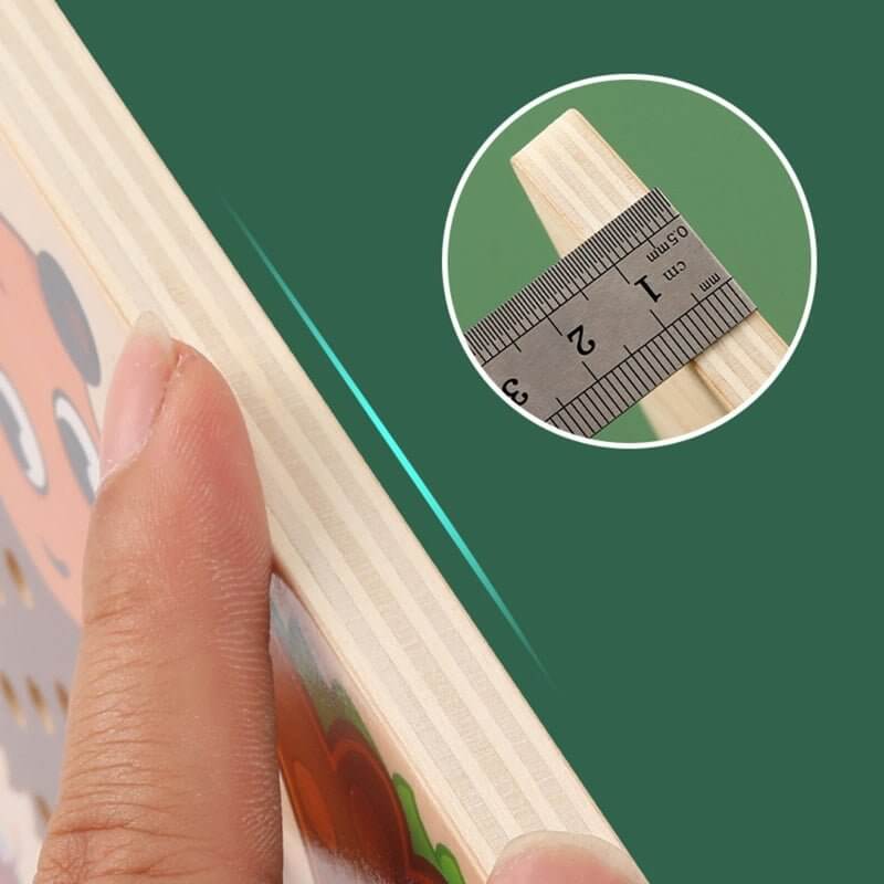 Montessori Holz-Rechenspiel Igel - Zähl- & Lernspaß