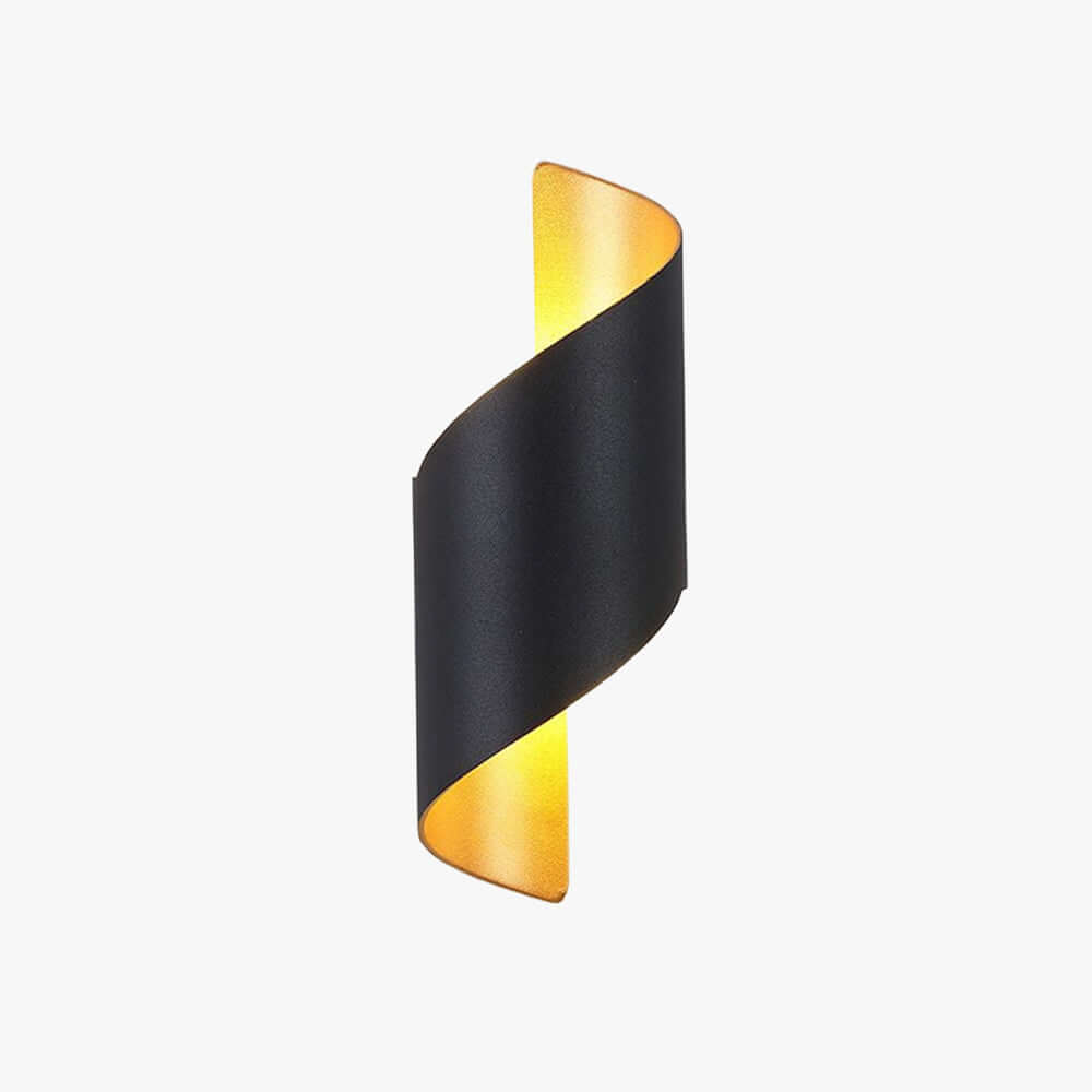 Applique murale LED moderne en spirale