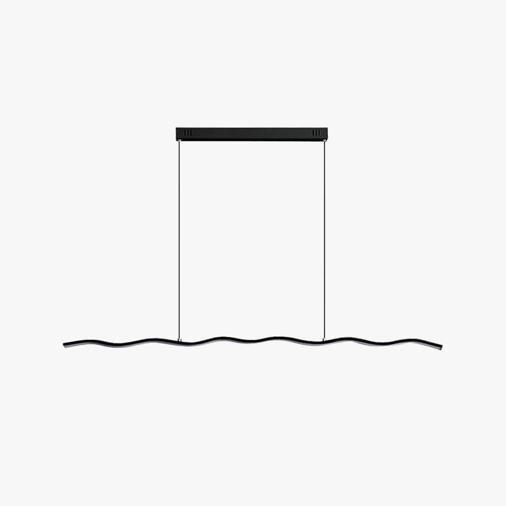 Suspension LED moderne au design ondulé