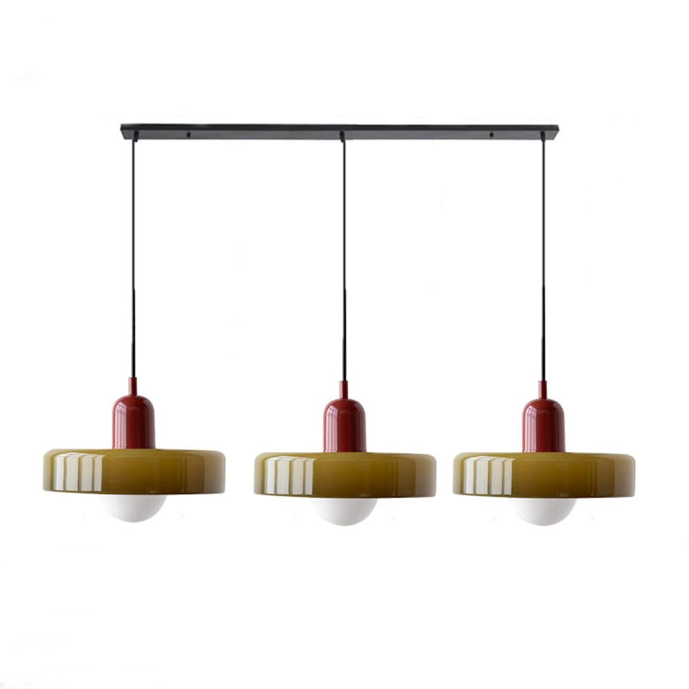 3-köpfige Bauhaus Pendelleuchte