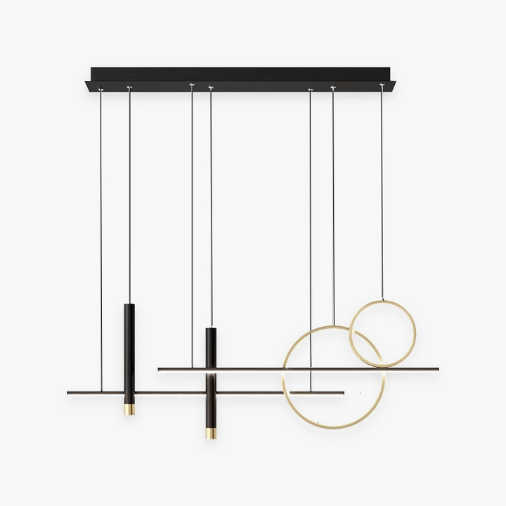 Suspension LED moderne noire