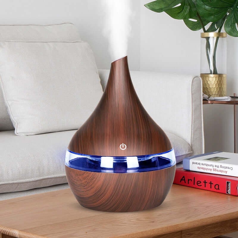 Humidificateur à ultrasons 500 ml avec LED et minuterie