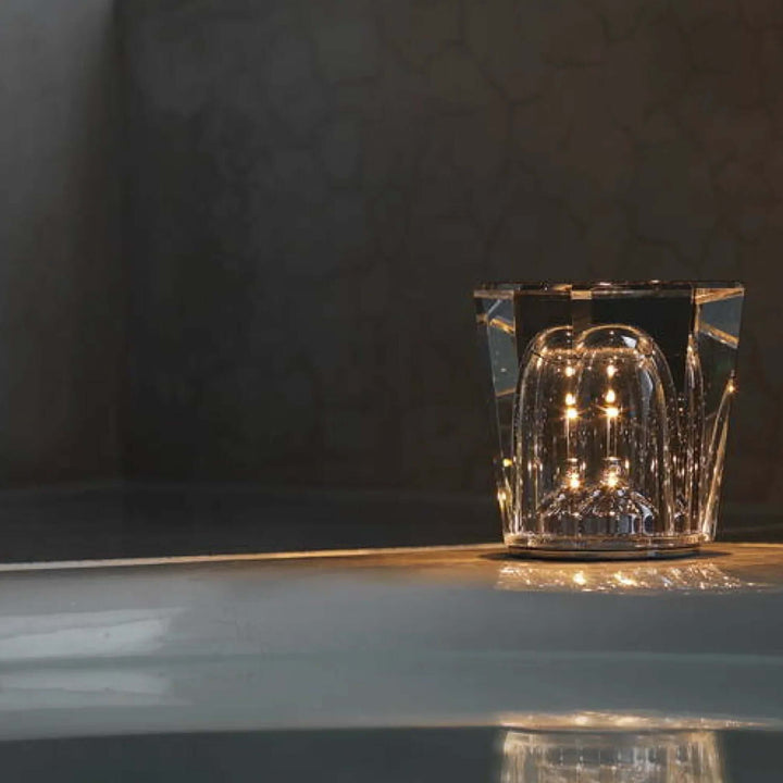 Lampe de table LED en cristal diamant