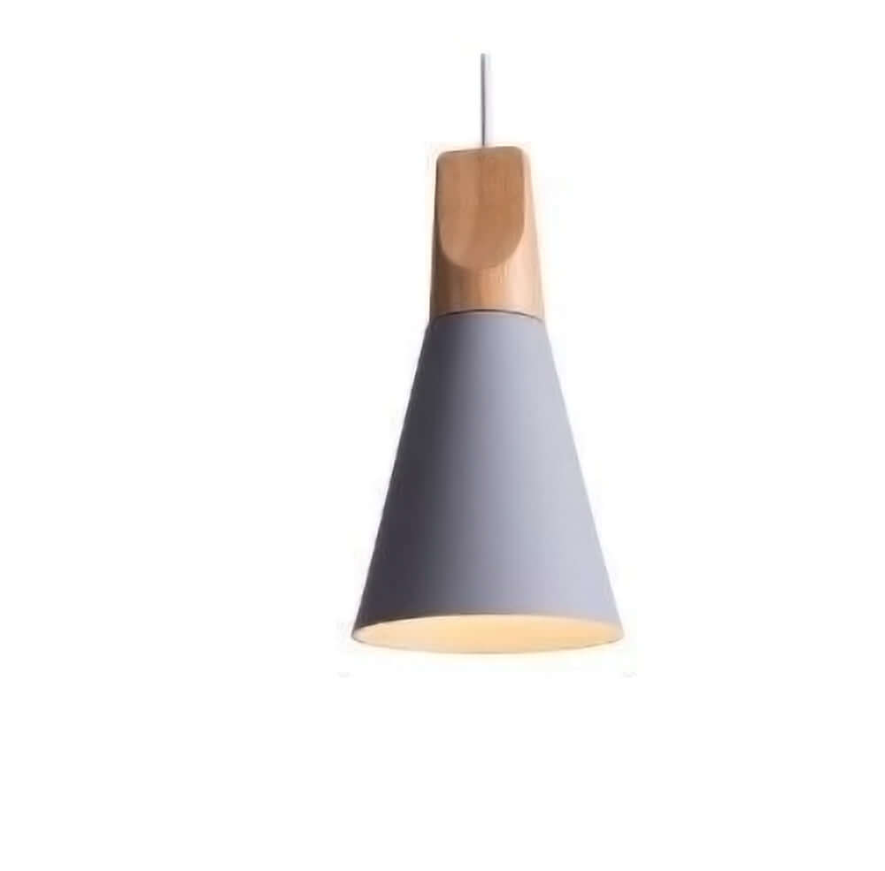 Lampe suspendue en bois et métal pour chambre d'enfant