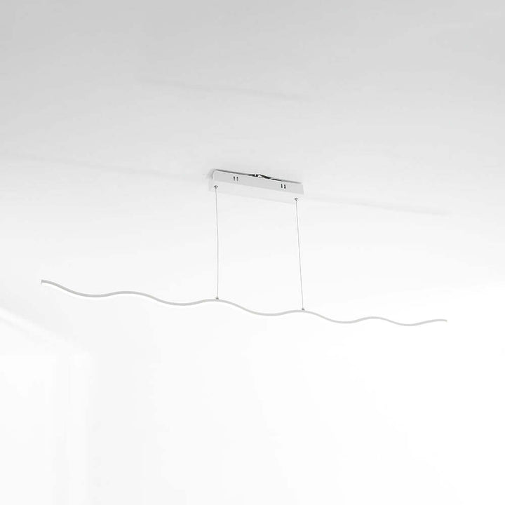 Suspension LED moderne au design ondulé