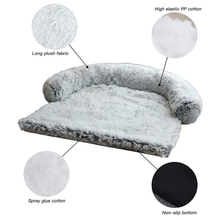 Couverture lavable pour canapé pour animaux de compagnie - Peluche