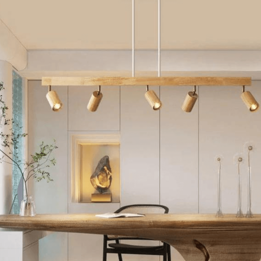 Spot de plafond orientable en bois EcoLux