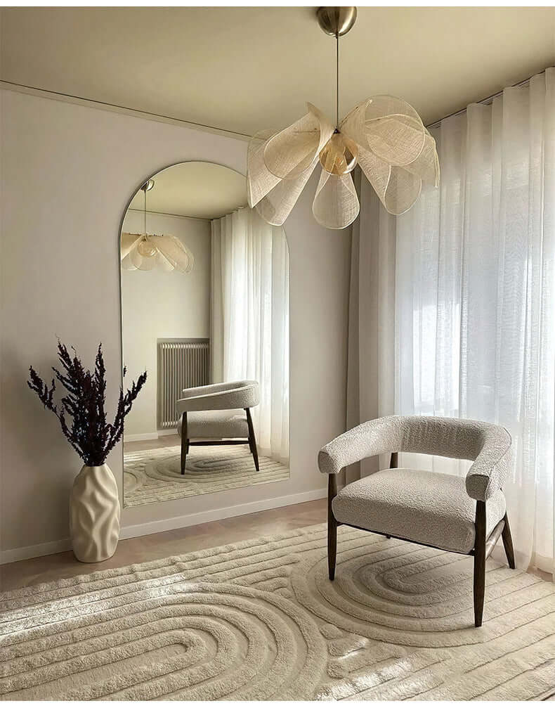 Lustre en tissu Japandi