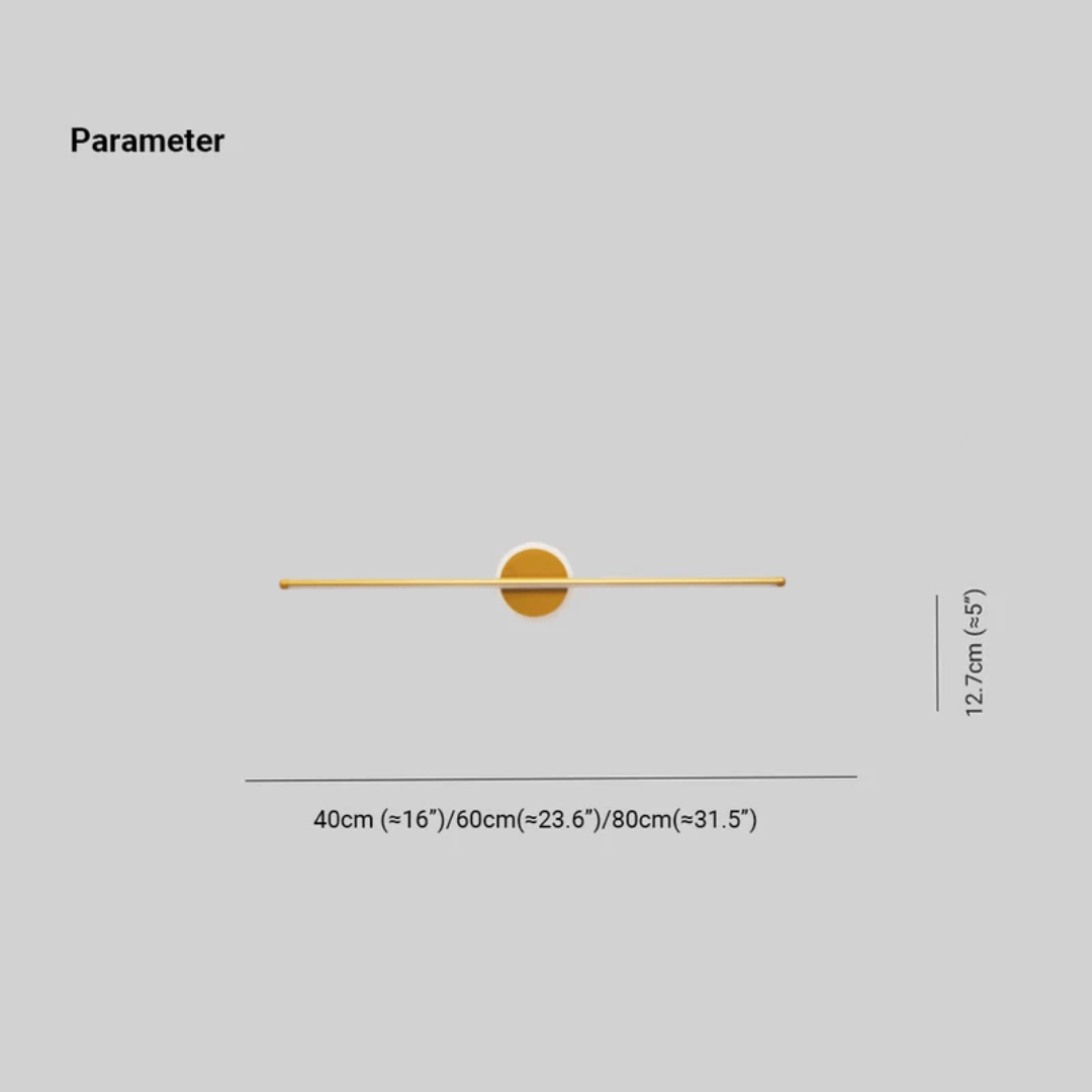 Applique murale LED moderne noir-doré 3 couleurs de lumière