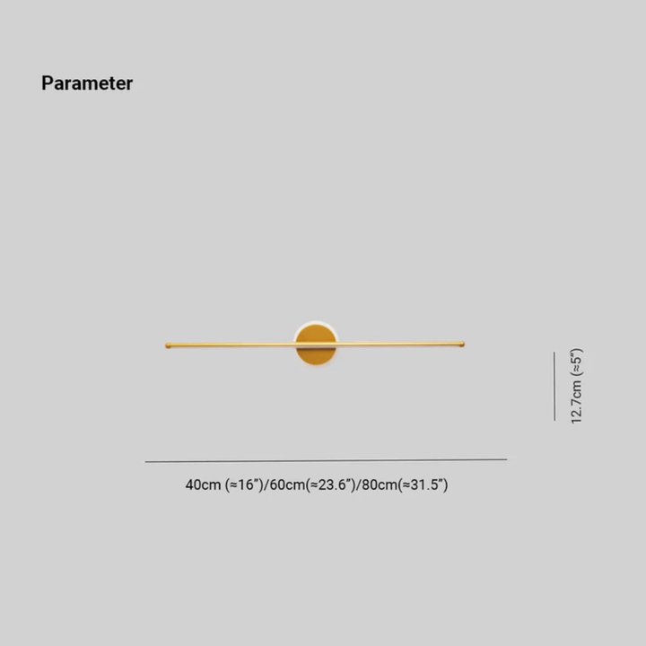 Applique murale LED moderne noir-doré 3 couleurs de lumière