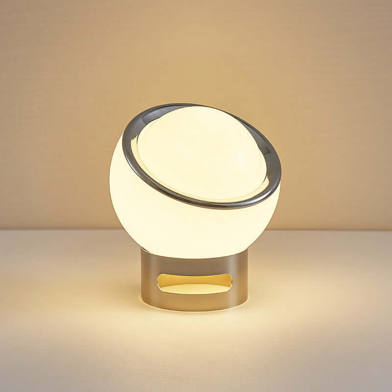 Moderne Opal Glas Tischleuchte