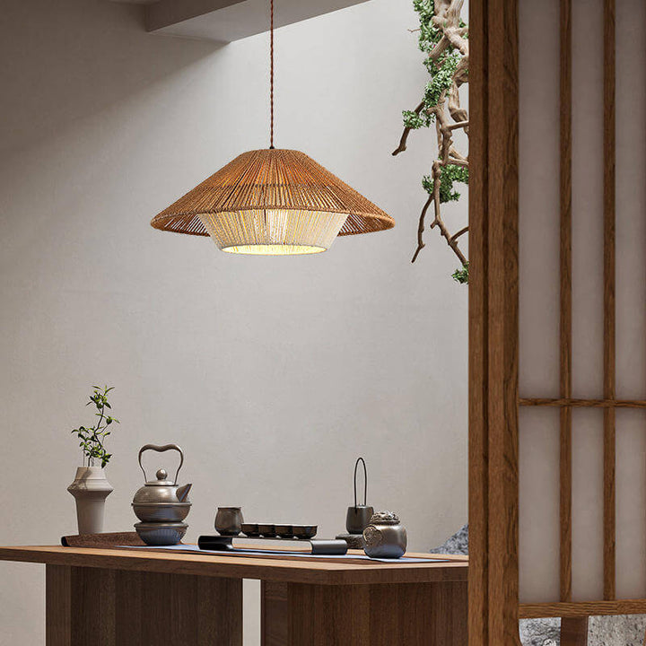Lampe suspendue japonaise