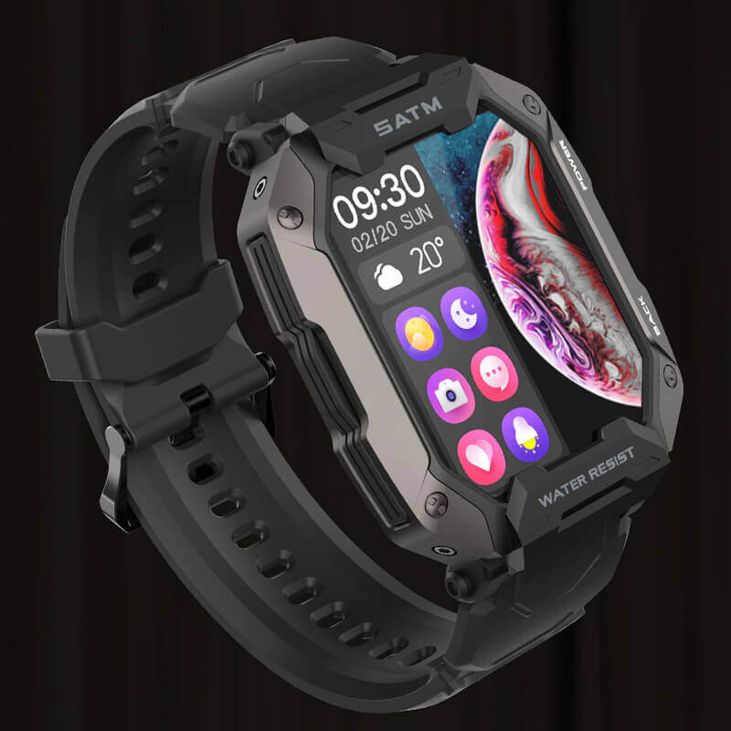 Montre connectée robuste avec écran AMOLED