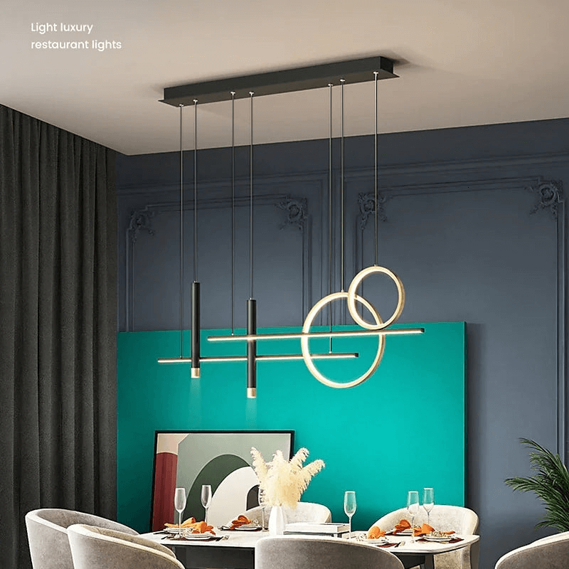 Suspension LED moderne noire