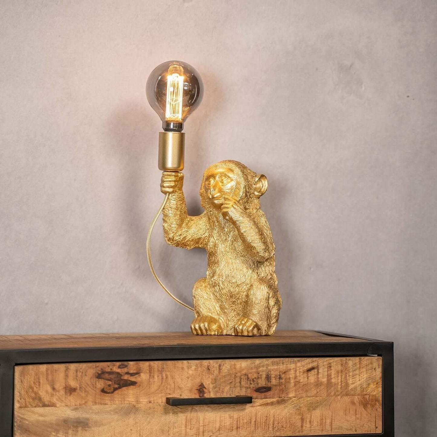 Lampe de table Golden Monkey - Design luxueux