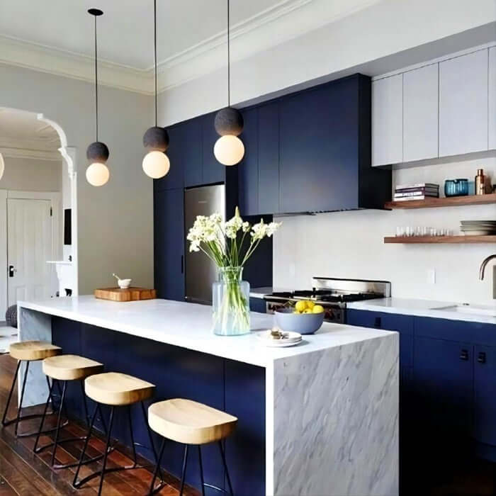 Lampe suspendue design en ciment et verre