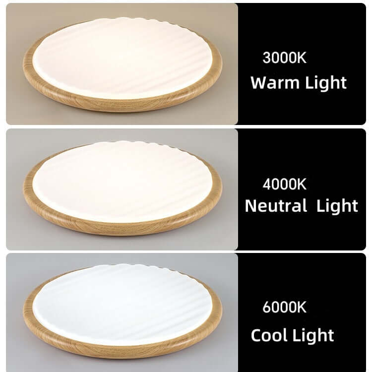 LED Deckenleuchte Holzoptik Schlafzimmer