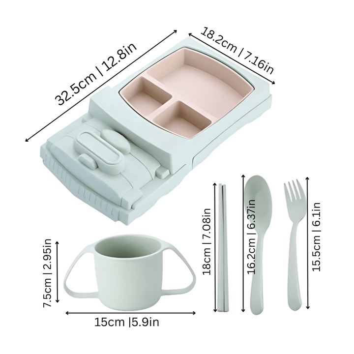 Kinder-Essset – Abenteuer-Teller