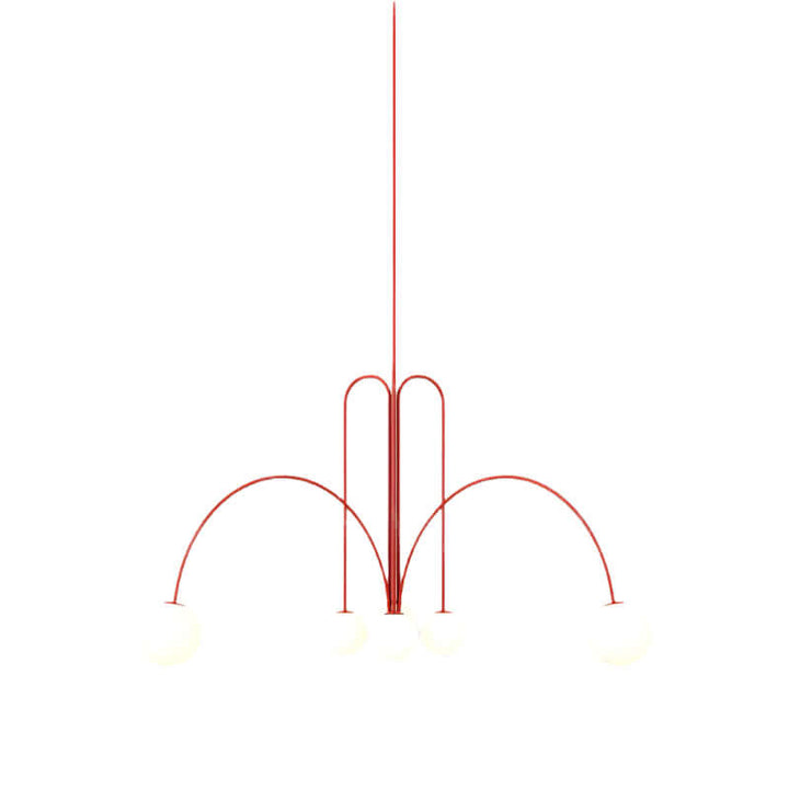 Suspension élégante en verre et métal